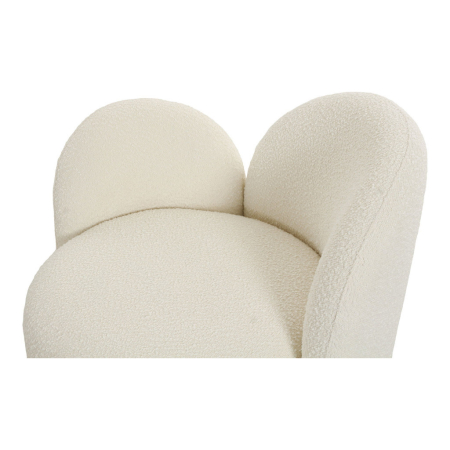 House Nordic Fotoliu Honolulu, bouclé, dreapta, rotund, alb [6]