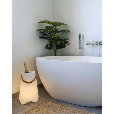 House Nordic Găleată răcitoare pentru sticle Bristol LED cu curea, albă, reîncărcabilă [5]