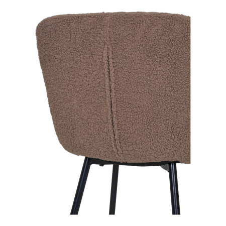 House Nordic Halden scaun de luat masa maro închis [5]