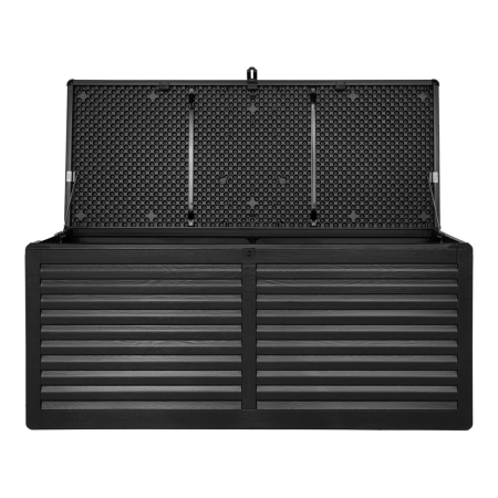 House Nordic Ladă de grădină din plastic Dubrovnik, neagră 490 L [1]