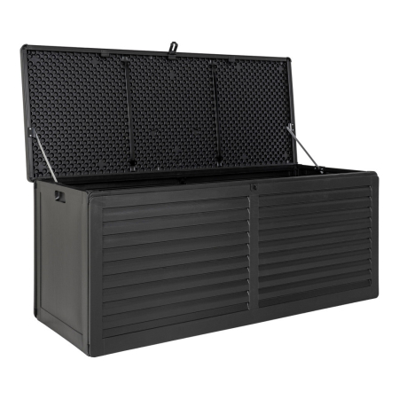 House Nordic Ladă de grădină din plastic Dubrovnik, neagră 490 L [3]