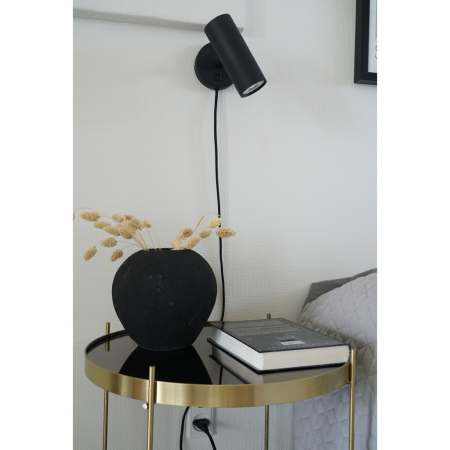 House Nordic Lampă de perete Paris, negru, cablu împletit de 190 cm [4]