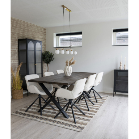 House Nordic Lampă suspendată Halifax, cupru, cablu textil 150 cm [3]