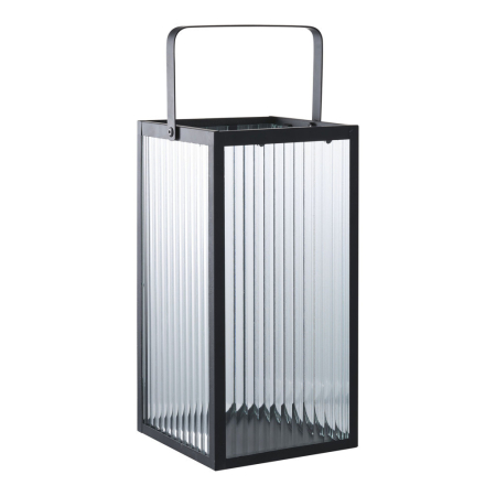 House Nordic Lanternă decorativă Almonte, metal/glass, negru [2]