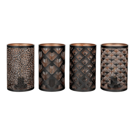 House Nordic Lumini decorative cu LED-uri Nata, negru/coper, set de 60 [1]