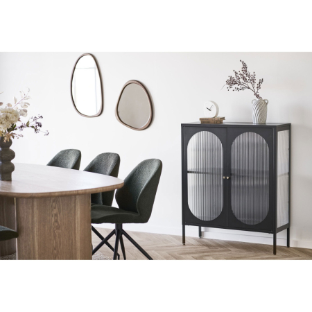 House Nordic Luxon oglindă formă organică, efect de lemn, 38,5x64,5 cm [2]