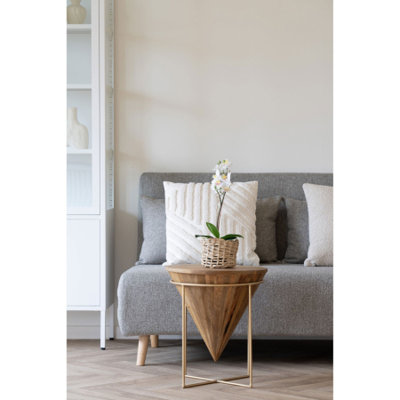 House Nordic Masă de cafea Hapur lemn natural de mango, Ø40x43 cm [4]