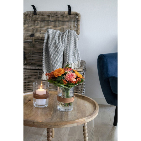 House Nordic Masă de cafea Jammu mango natural Ø60x35 cm [4]