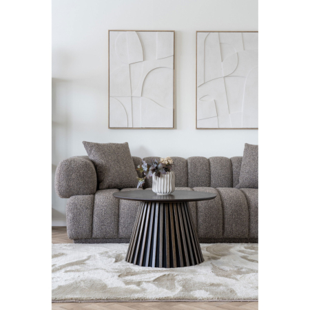 House Nordic Masă de cafea Osaka furnir de stejar, fumuriu ø70x45 cm [1]