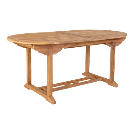 House Nordic Masă de dining extensibilă Salamanca, lemn de tec, natural, 90x180/240x75 cm [2]