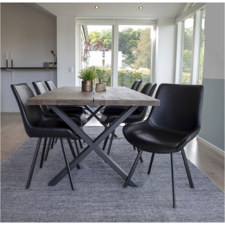 House Nordic Masă de dining Montpellier 200x95 cm stejar fumuriu [8]