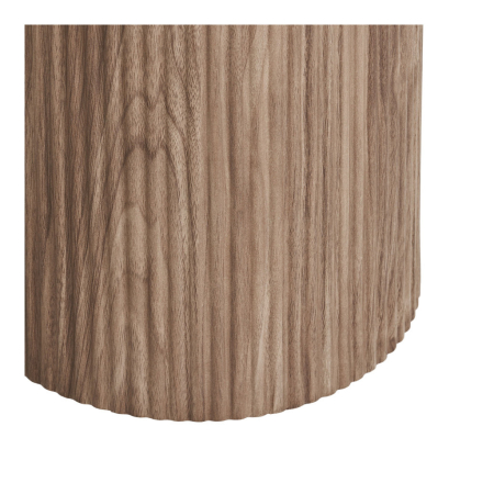 House Nordic Măsuță de cafea Athens cu blat ceramic, alb/maro închis, ø45x50 cm [2]