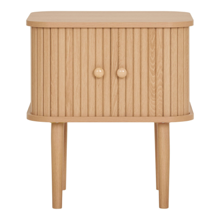 Mobilier dormitor - House Nordic Nikko noptieră cu 2 uși, naturală 45x40x50,5 cm