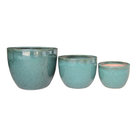 House Nordic Oale Burnley, ceramică glazurată, verde 3 buc [2]