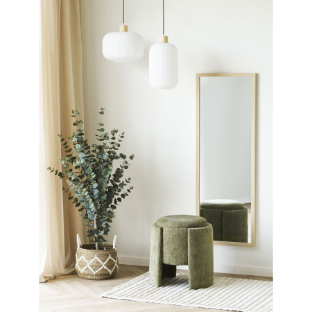 House Nordic Oglindă de perete Scottsdale cu ramă din lemn, naturală, 45x110 cm [3]