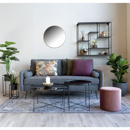 House Nordic Oglindă Jersey din oțel, efect de cupru, ø60 cm [5]