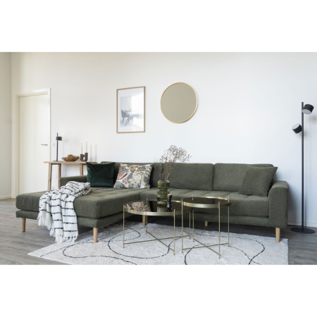 House Nordic Oglindă Madrid aluminiu, efect alamă, ø60 cm [4]