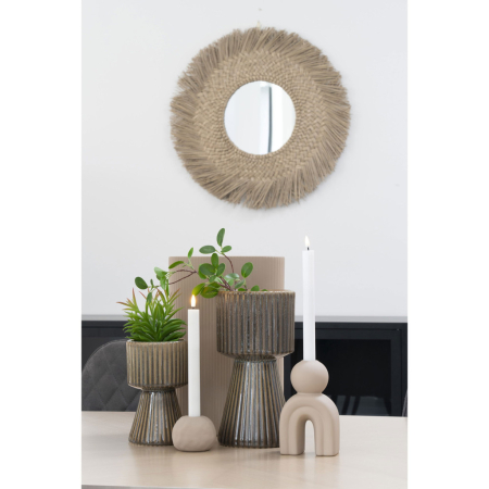 House Nordic Oglindă Tokyo, iarbă de mare, naturală, ø70 cm [4]