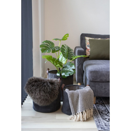 House Nordic Pătură Cort, bumbac, gri închis-alb, model C 130x160 cm [1]