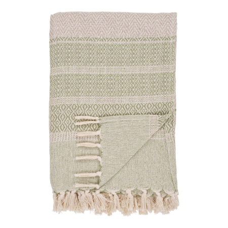 Pături, cuverturi - House Nordic Pătură Manisa, verde 130x180 cm
