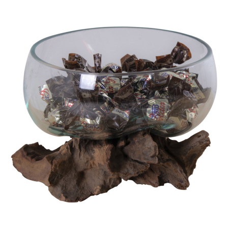 House Nordic Picătură de apă San Marino decor de masă, lemn de tec/vidră, 15 cm [2]