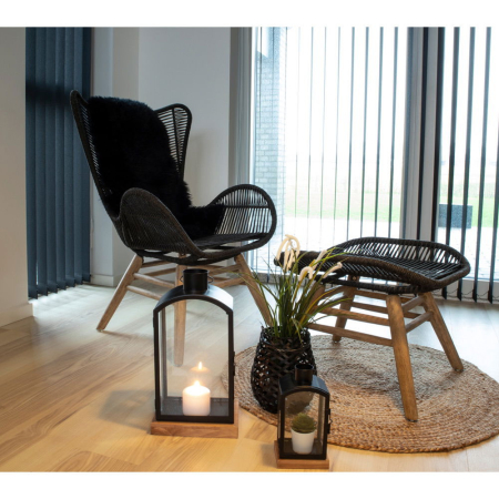 House Nordic Piele de oaie, negru, 50x85 cm [5]