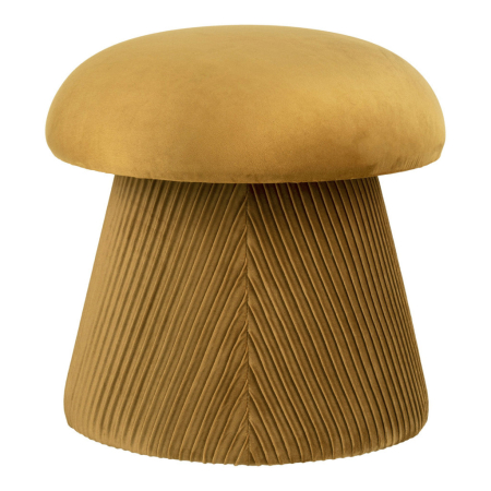 House Nordic Pouf Hampton catifea, galben ocru [2]