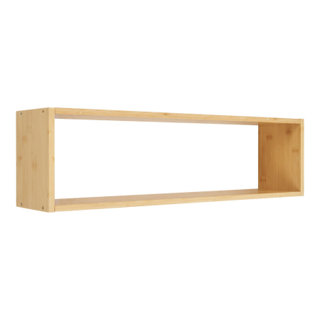 House Nordic Raft de perete Ember bambus, natural, 70x15x19,5 cm [0]