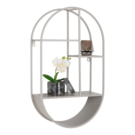 House Nordic Raft de perete Feira, gri rece 35x15x60 cm [4]