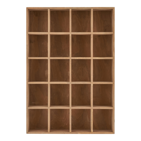 House Nordic Raft de perete Moss, pin, natural 44x10x63 cm [2]