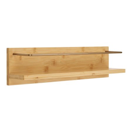 House Nordic Raft de perete pentru bărbați, bambus, natural 45x10x12 cm [2]