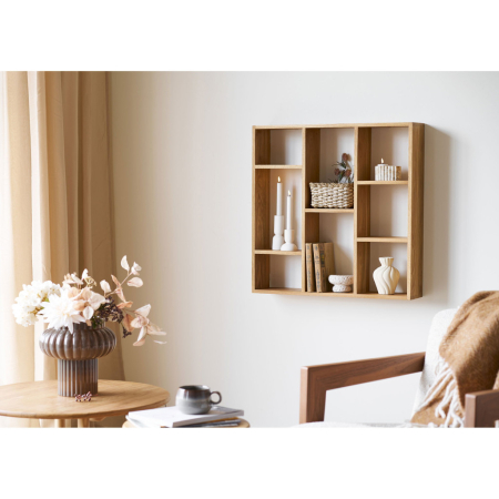 House Nordic Raft de perete Townsville, stejar, 15x70x70 cm [4]