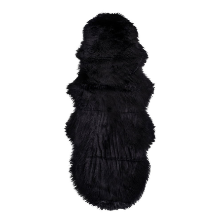 Covoare - House Nordic Scândură artificială de miel, negru, 60x180 cm