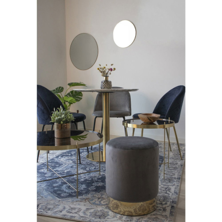 House Nordic Scaun de dining Geneve gri-negru [6]