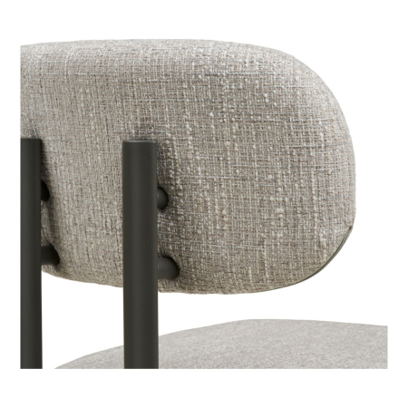 House Nordic Scaun de dining Royan, gri deschis, picioare gri [4]