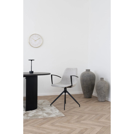 House Nordic Scaun de masă rotativ Monaco cu cotiere, nisip [4]