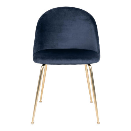 House Nordic Scaun de sufragerie Geneve albastru-brass [2]