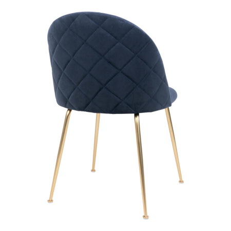 House Nordic Scaun de sufragerie Geneve albastru-brass [4]