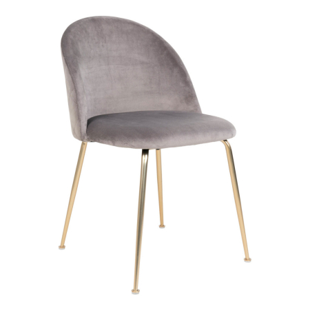 Produse temporar indisponibile - House Nordic Scaun de sufragerie Geneve gri-brass