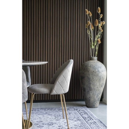 House Nordic Scaun de sufragerie Geneve gri-brass [7]