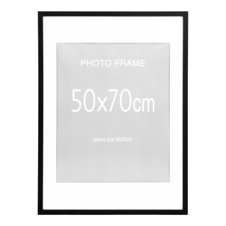 House Nordic Set de rame foto Marbella, 7 negre și 8 naturale 50x70 cm [2]