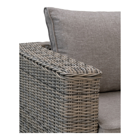 House Nordic Set mobilier de grădină Calvi, polyrattan, gri kubu [4]