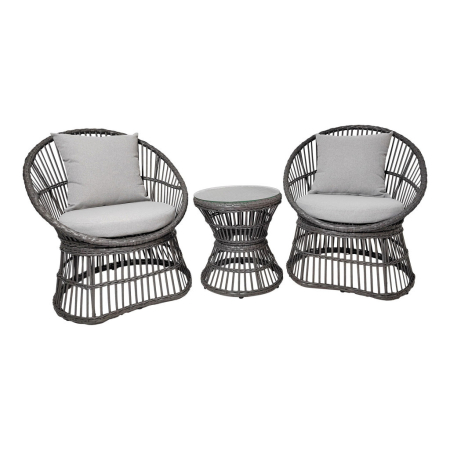 Produse temporar indisponibile - House Nordic Set mobilier de grădină Natal, rattan, gri