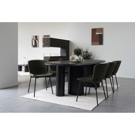 House Nordic Suport lumânare, sticlă, maro ø12x12 cm [4]