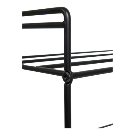 House Nordic Suport pentru pantofi Swansea, 3 rafturi, oțel, negru 49,5x25x60 cm [3]