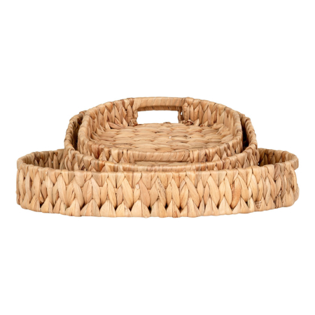 House Nordic Tavane Estoril din răchită, jacint de apă, naturale, set de 3 [4]