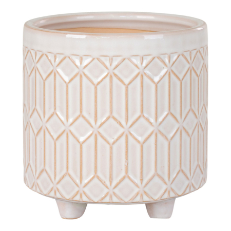 Produse temporar indisponibile - House Nordic Vas de flori, ceramică, alb, rotund, mare ø20x19,5 cm