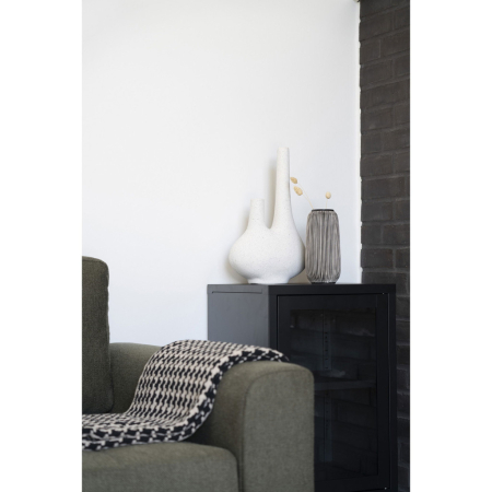 House Nordic Vază, ceramică, alb/negru, ø9,5x20 cm [3]