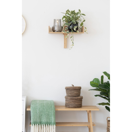 House Nordic Vază, sticlă, gri fumuriu ø15x19 cm [1]