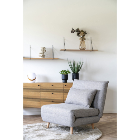 House Nordic Vază, sticlă, maro fumuriu ø15x31 cm [4]